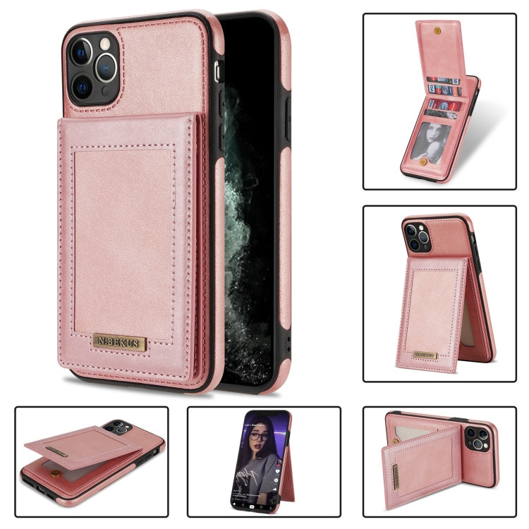 For iPhone 11 Pro N.BEKUS Vertical Flip Card Slot RFID Phone Case