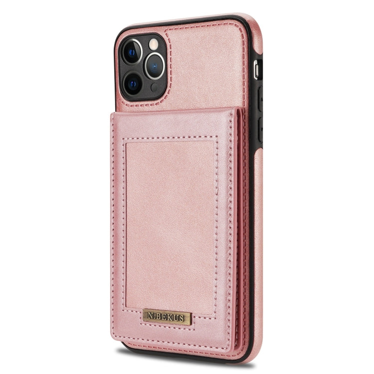 For iPhone 11 Pro N.BEKUS Vertical Flip Card Slot RFID Phone Case