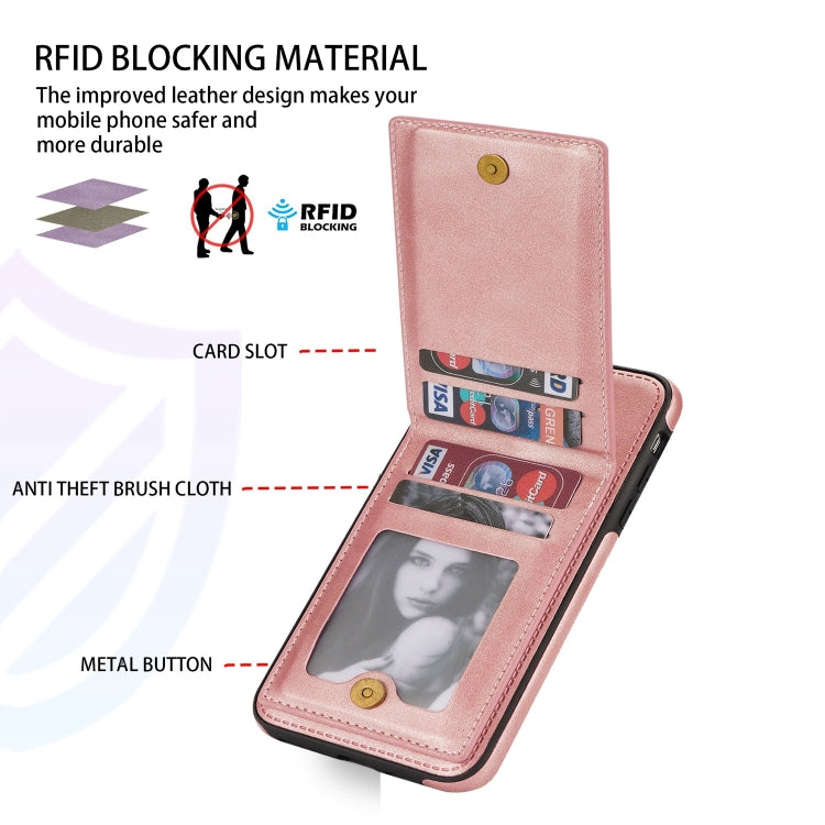 For iPhone 11 Pro N.BEKUS Vertical Flip Card Slot RFID Phone Case