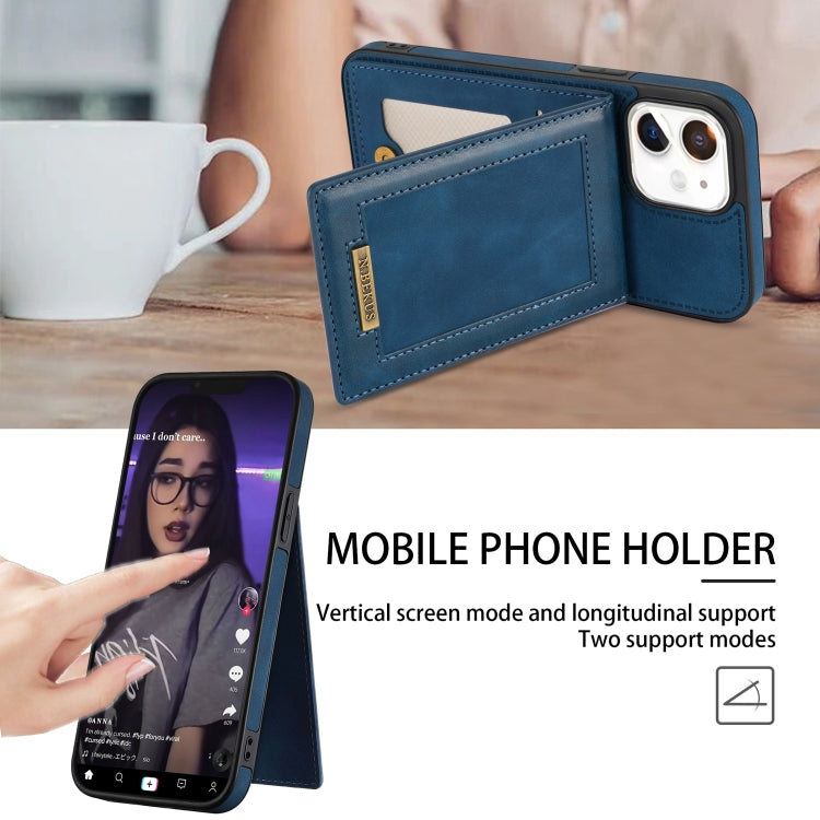 For iPhone 12 mini N.BEKUS Vertical Flip Card Slot RFID Phone Case