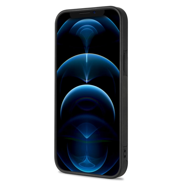 For iPhone 12 Pro N.BEKUS Vertical Flip Card Slot RFID Phone Case