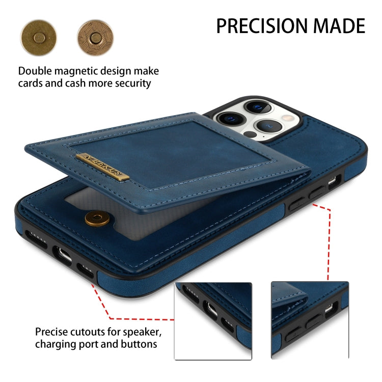 For iPhone 12 Pro Max N.BEKUS Vertical Flip Card Slot RFID Phone Case
