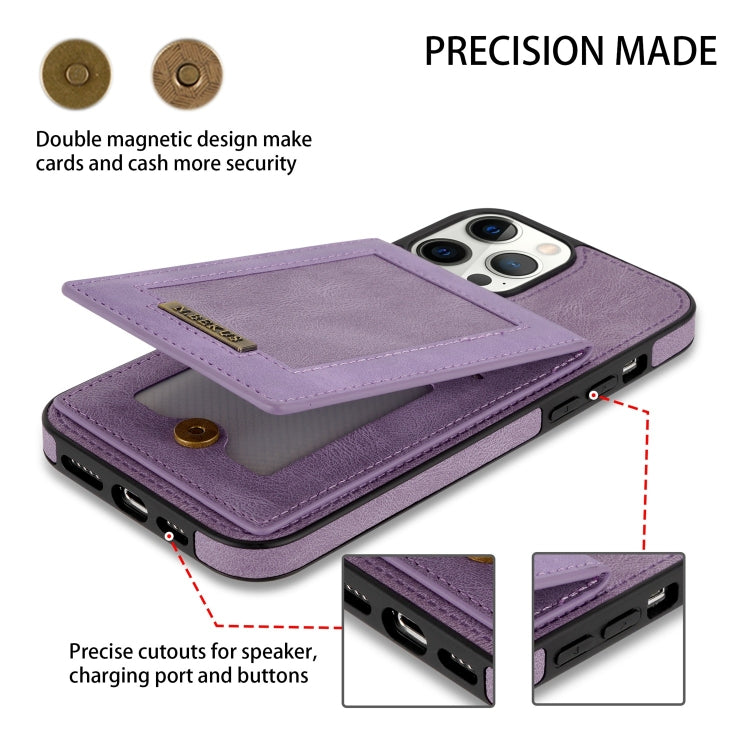 For iPhone 12 Pro Max N.BEKUS Vertical Flip Card Slot RFID Phone Case