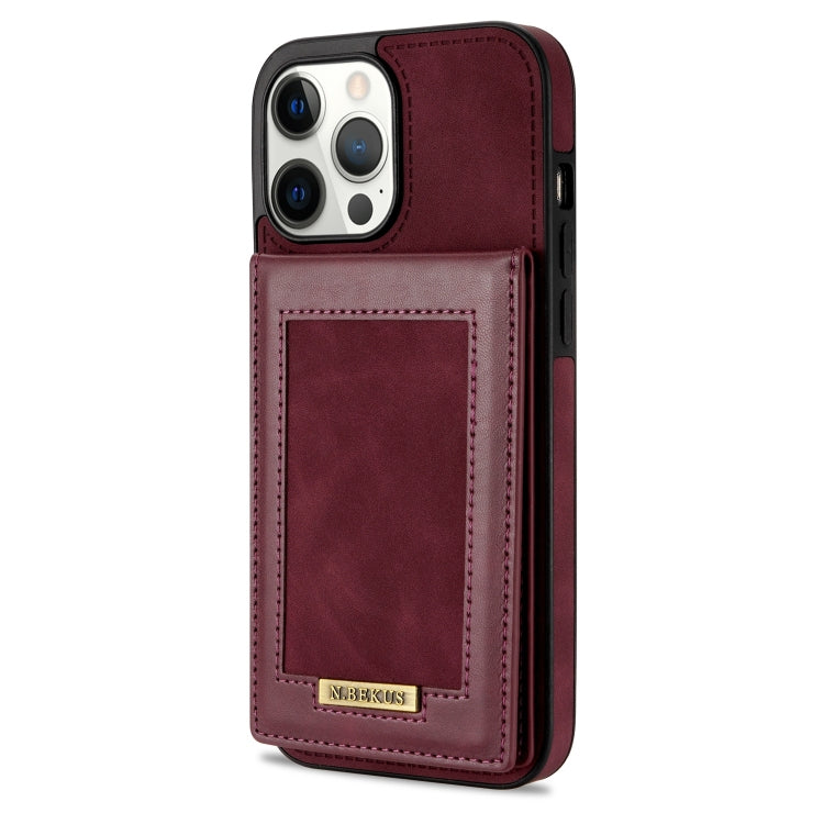 For iPhone 12 Pro Max N.BEKUS Vertical Flip Card Slot RFID Phone Case