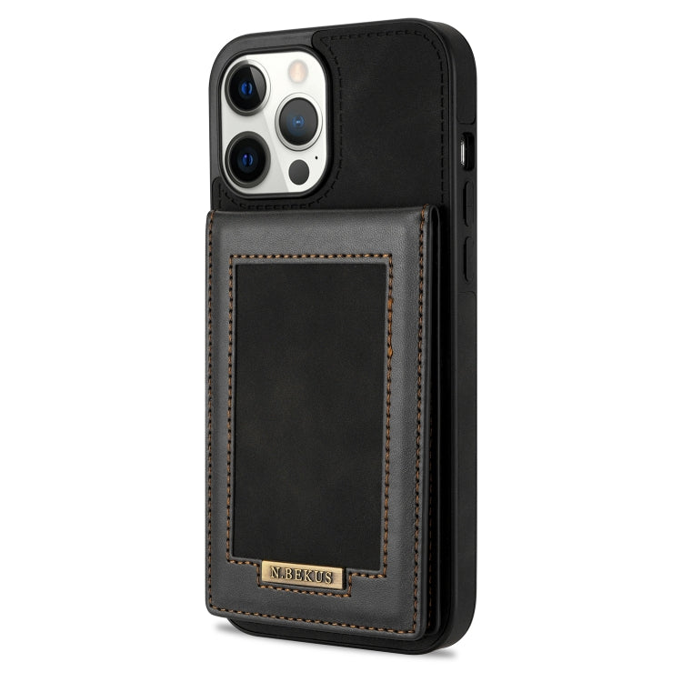 For iPhone 13 Pro N.BEKUS Vertical Flip Card Slot RFID Phone Case
