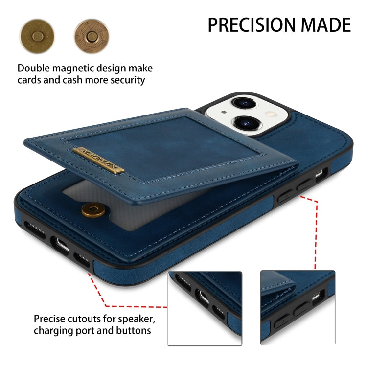 For iPhone 14 N.BEKUS Vertical Flip Card Slot RFID Phone Case