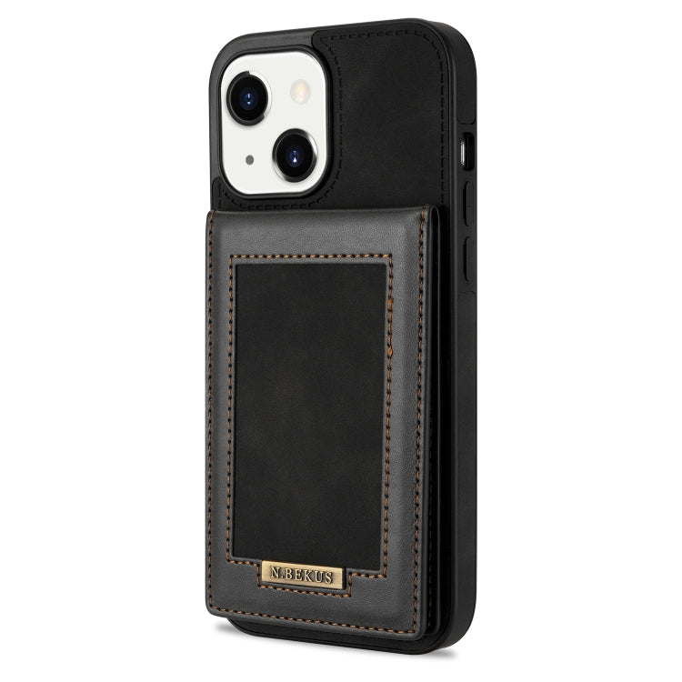For iPhone 14 Plus N.BEKUS Vertical Flip Card Slot RFID Phone Case