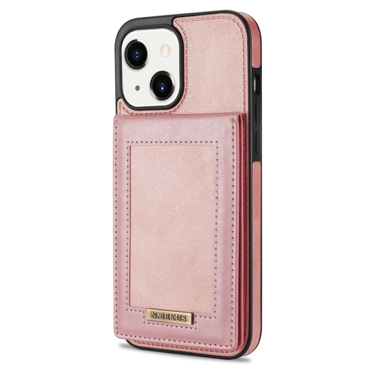 For iPhone 14 Plus N.BEKUS Vertical Flip Card Slot RFID Phone Case