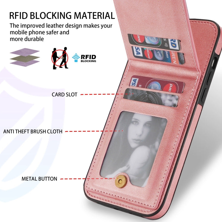 For iPhone 14 Plus N.BEKUS Vertical Flip Card Slot RFID Phone Case