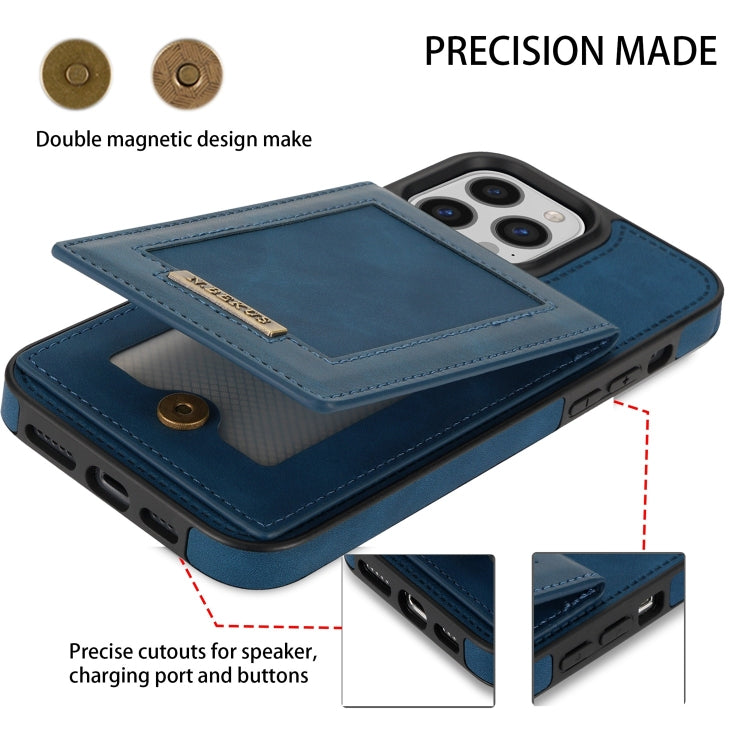 For iPhone 11 Pro Max N.BEKUS Vertical Flip Card Slot RFID Phone Case For iPhone 14 Pro Max