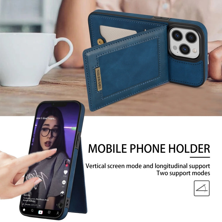 For iPhone 11 Pro Max N.BEKUS Vertical Flip Card Slot RFID Phone Case For iPhone 14 Pro Max
