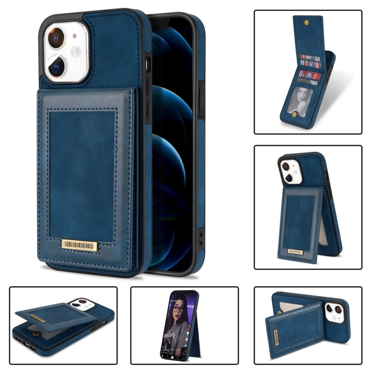 For iPhone 11 N.BEKUS Vertical Flip Card Slot RFID Phone Case