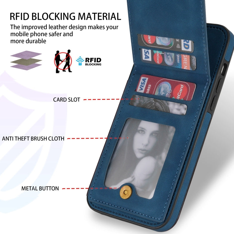 For iPhone 11 N.BEKUS Vertical Flip Card Slot RFID Phone Case