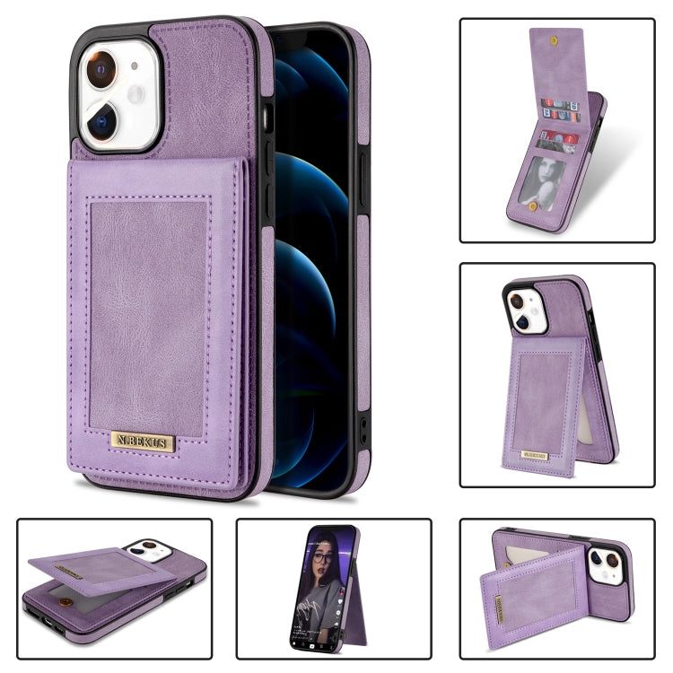 For iPhone 11 N.BEKUS Vertical Flip Card Slot RFID Phone Case
