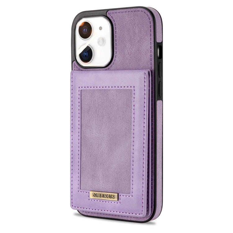 For iPhone 11 N.BEKUS Vertical Flip Card Slot RFID Phone Case