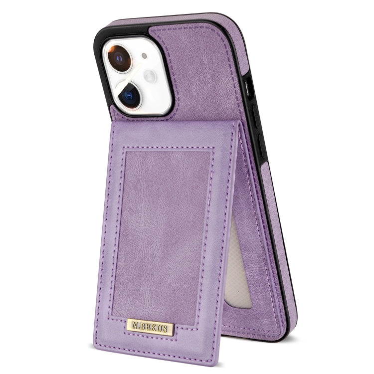 For iPhone 11 N.BEKUS Vertical Flip Card Slot RFID Phone Case