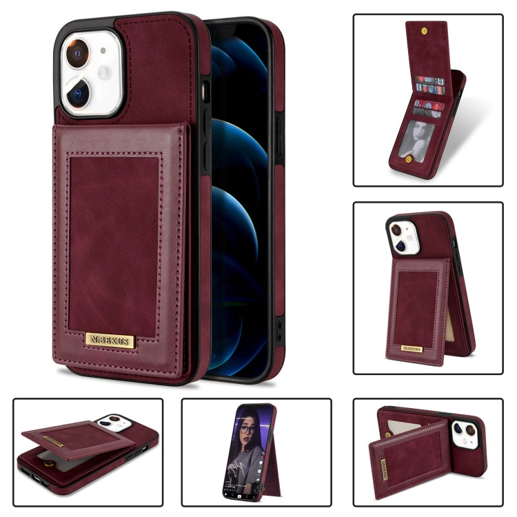 For iPhone 11 N.BEKUS Vertical Flip Card Slot RFID Phone Case