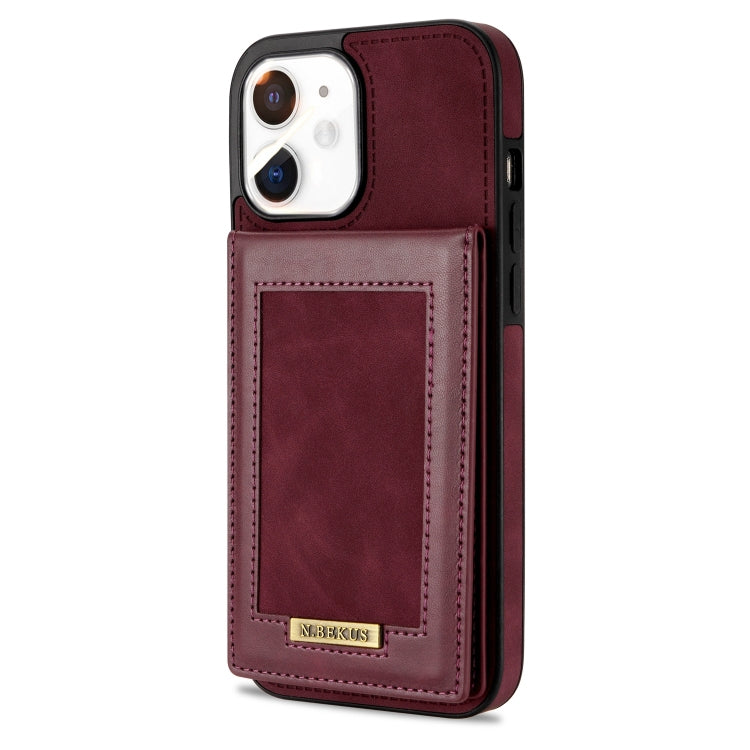For iPhone 11 N.BEKUS Vertical Flip Card Slot RFID Phone Case