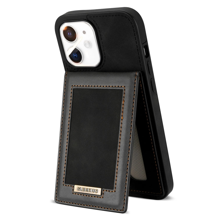 For iPhone 11 N.BEKUS Vertical Flip Card Slot RFID Phone Case