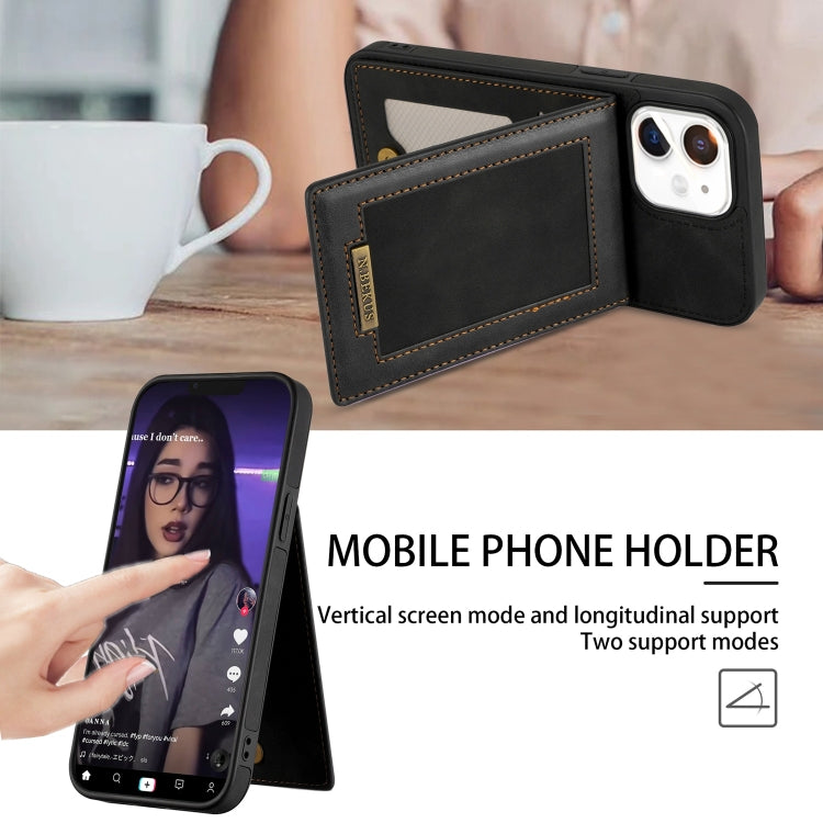 For iPhone 11 N.BEKUS Vertical Flip Card Slot RFID Phone Case