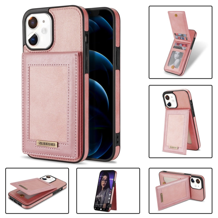 For iPhone 11 N.BEKUS Vertical Flip Card Slot RFID Phone Case