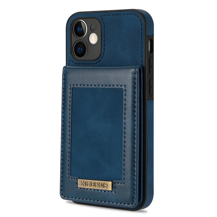 For iPhone 12 N.BEKUS Vertical Flip Card Slot RFID Phone Case
