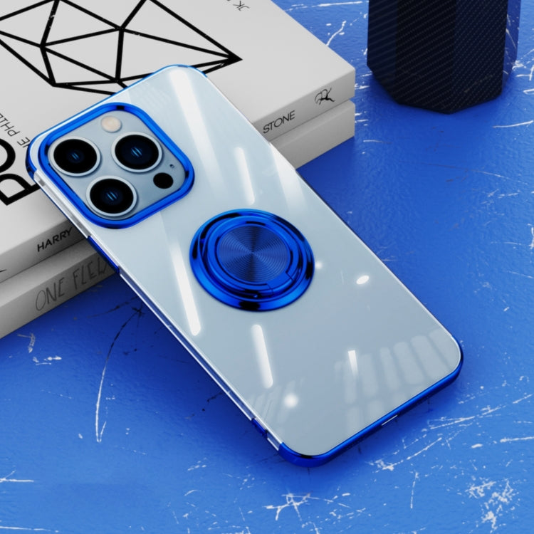 For iPhone 13 Pro Electroplating Ring Clear Phone Case