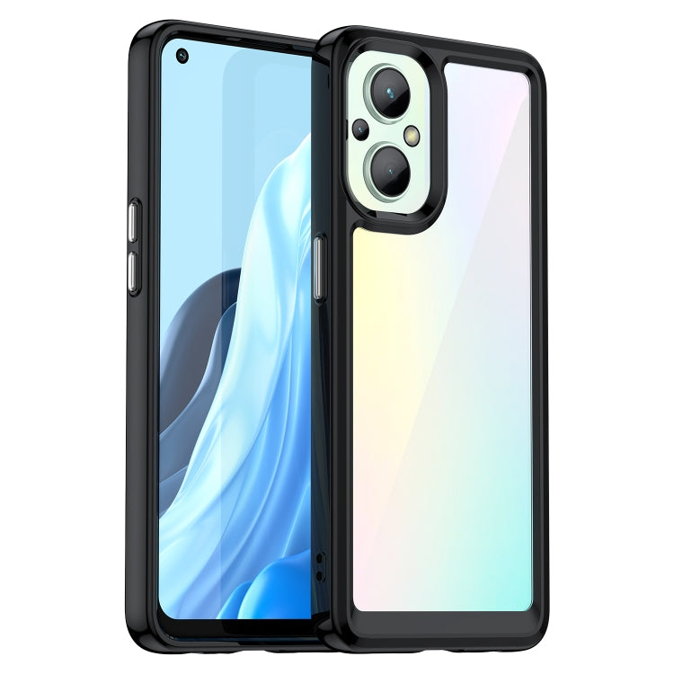 For OPPO Reno 8 Lite Colorful Series Acrylic + TPU Phone Case