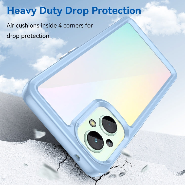 For OPPO Reno 8 Lite Colorful Series Acrylic + TPU Phone Case