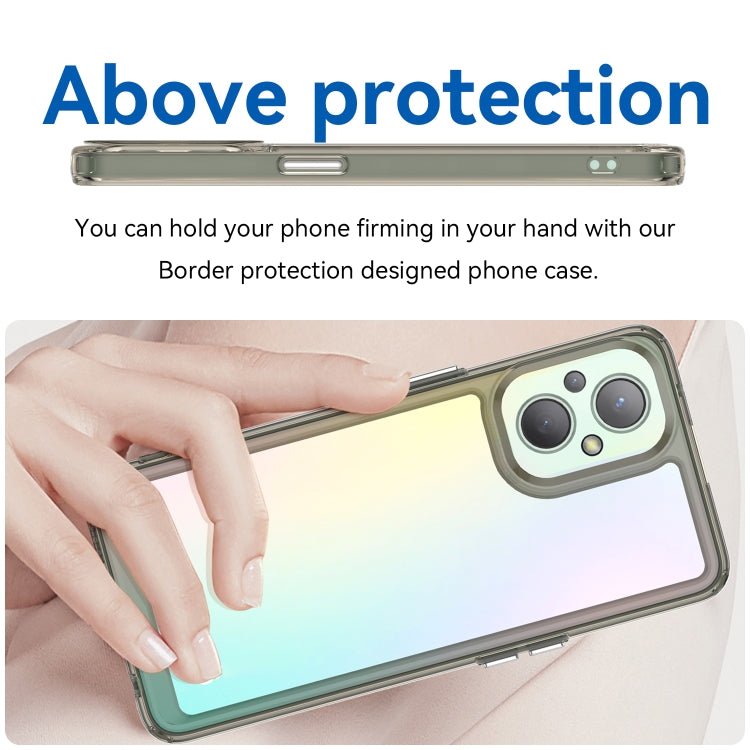 For OPPO Reno 8 Lite Colorful Series Acrylic + TPU Phone Case