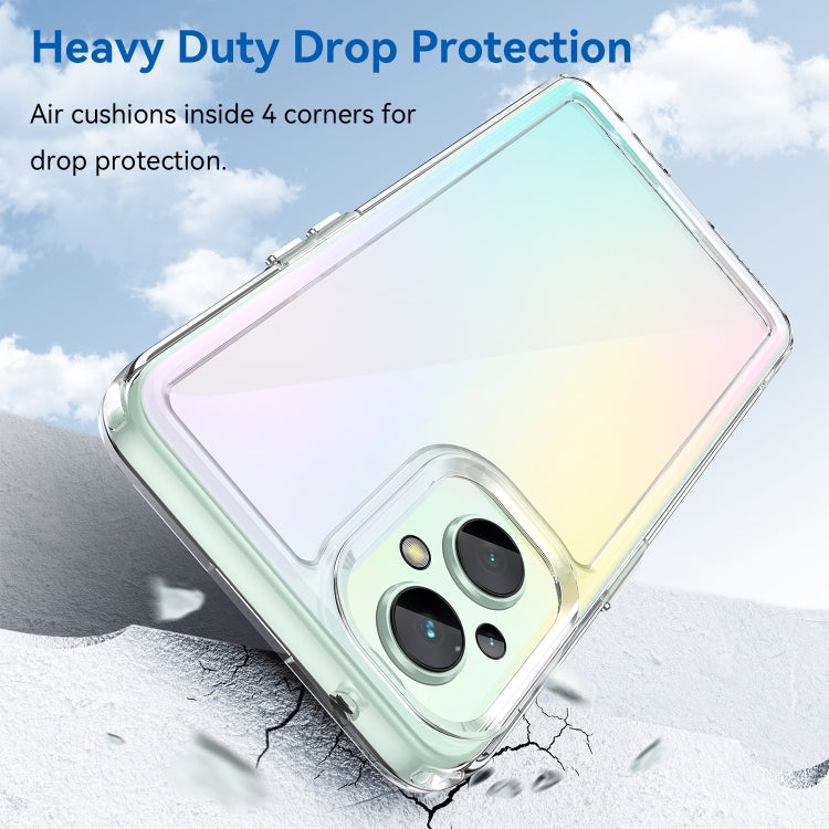 For OPPO Reno 8 Lite Colorful Series Acrylic + TPU Phone Case