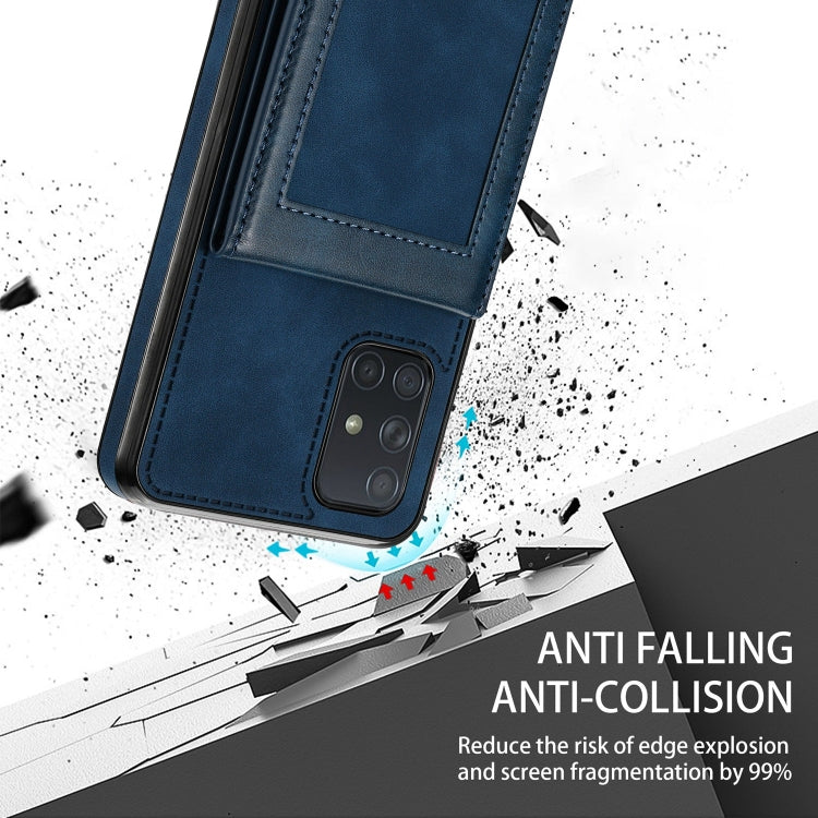 For Samsung Galaxy A51 4G N.Bekus Vertical Flip Card Slot RFID Phone Case