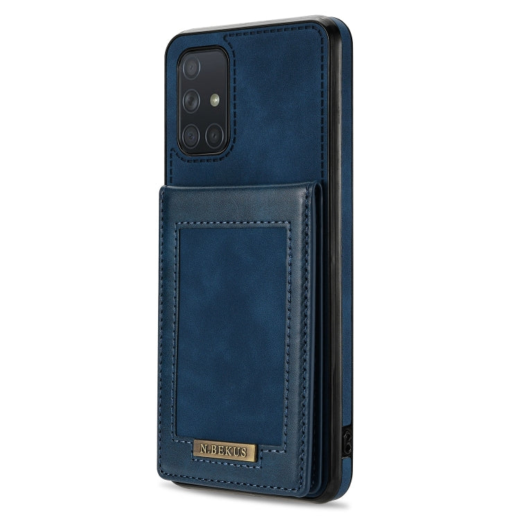 For Samsung Galaxy A71 4G N.Bekus Vertical Flip Card Slot RFID Phone Case