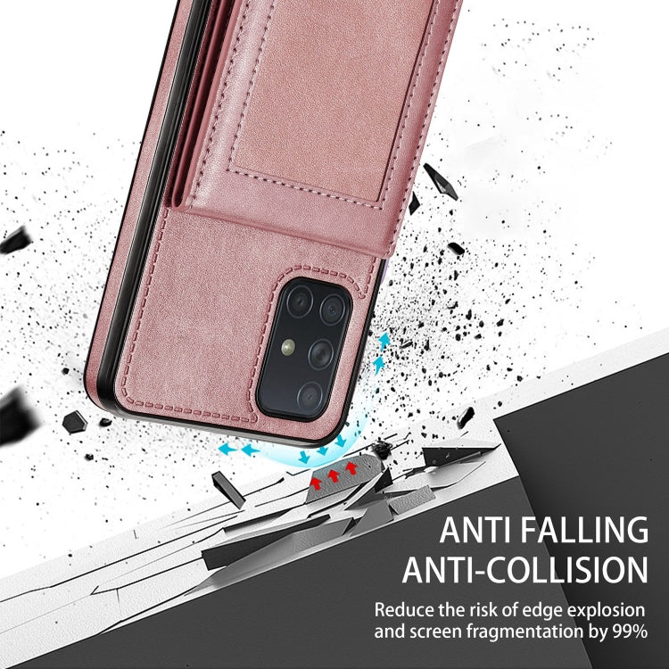 For Samsung Galaxy A71 4G N.Bekus Vertical Flip Card Slot RFID Phone Case