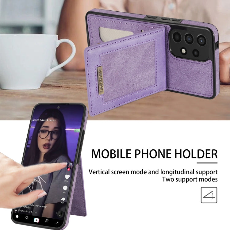 For Samsung Galaxy A53 5G N.Bekus Vertical Flip Card Slot RFID Phone Case