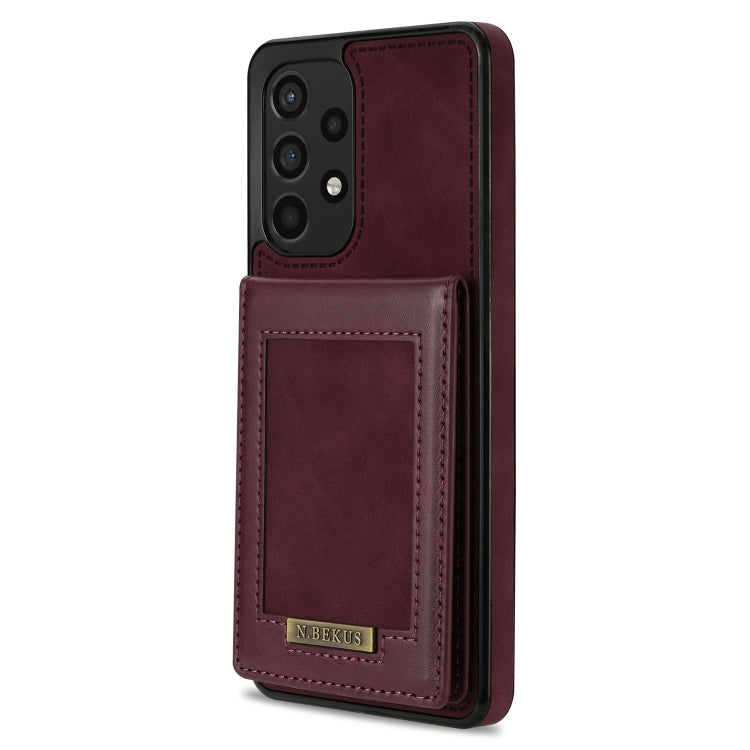 For Samsung Galaxy A53 5G N.Bekus Vertical Flip Card Slot RFID Phone Case