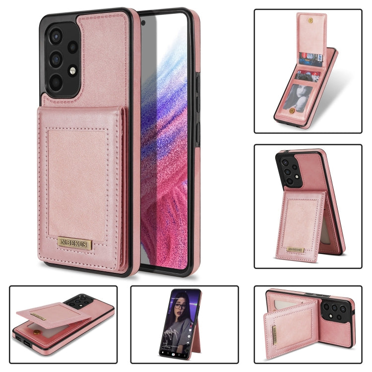 For Samsung Galaxy A53 5G N.Bekus Vertical Flip Card Slot RFID Phone Case