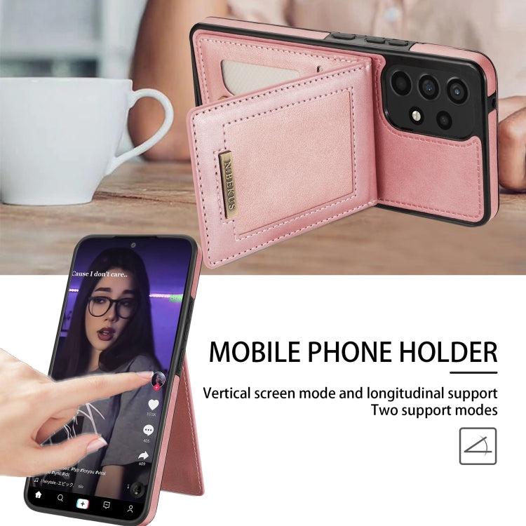 For Samsung Galaxy A53 5G N.Bekus Vertical Flip Card Slot RFID Phone Case
