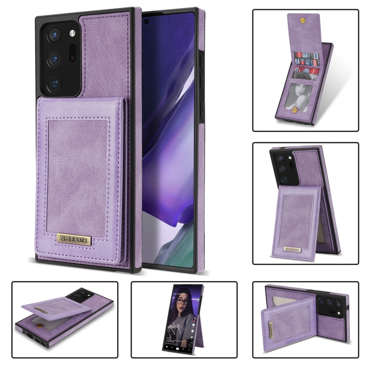 For Samsung Galaxy Note20 N.Bekus Vertical Flip Card Slot RFID Phone Case