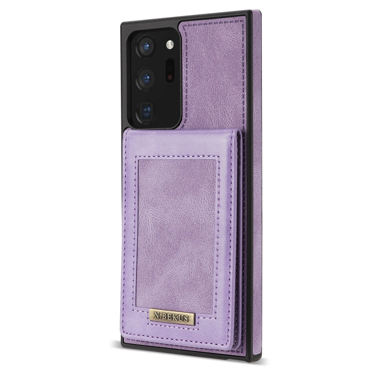 For Samsung Galaxy Note20 N.Bekus Vertical Flip Card Slot RFID Phone Case