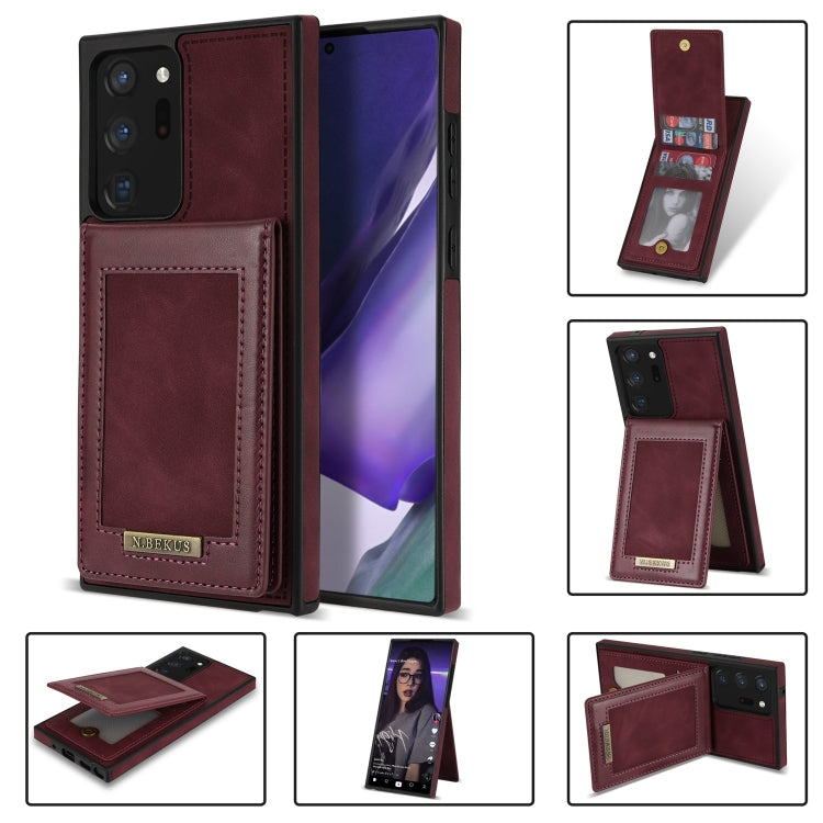 For Samsung Galaxy Note20 N.Bekus Vertical Flip Card Slot RFID Phone Case