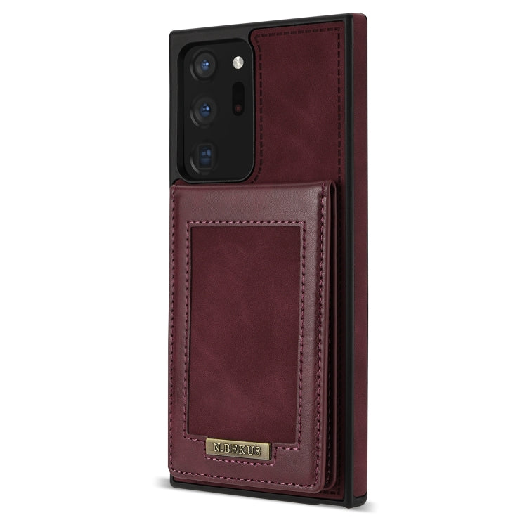 For Samsung Galaxy Note20 N.Bekus Vertical Flip Card Slot RFID Phone Case