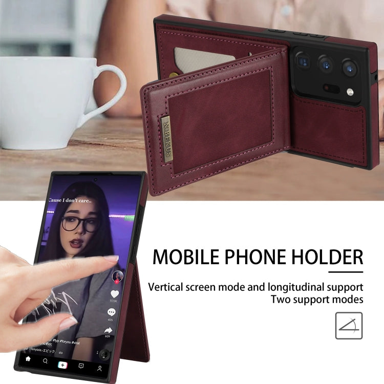 For Samsung Galaxy Note20 N.Bekus Vertical Flip Card Slot RFID Phone Case