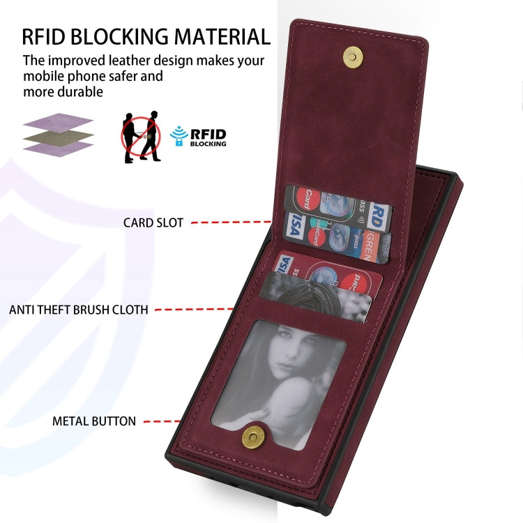 For Samsung Galaxy Note20 N.Bekus Vertical Flip Card Slot RFID Phone Case