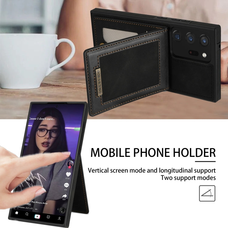 For Samsung Galaxy Note20 N.Bekus Vertical Flip Card Slot RFID Phone Case
