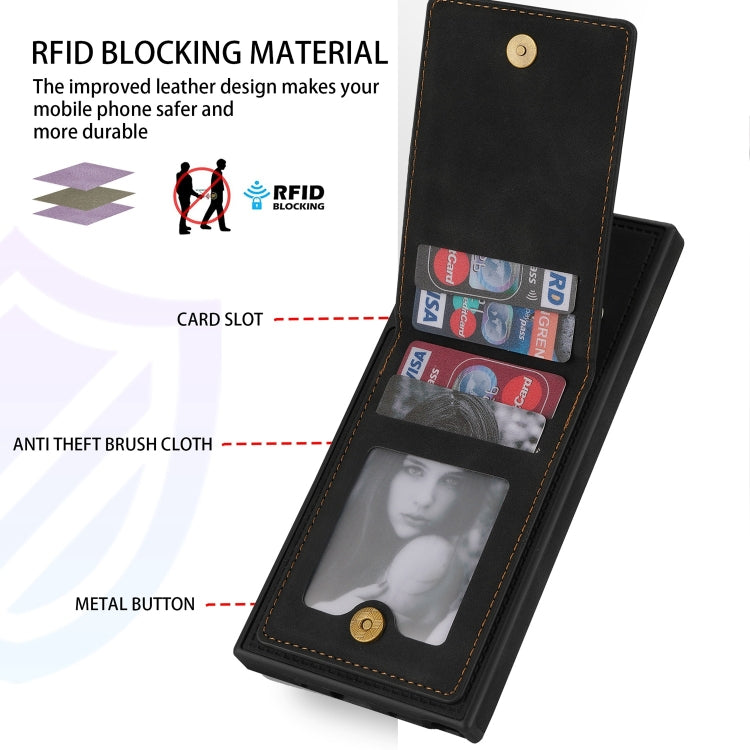For Samsung Galaxy Note20 N.Bekus Vertical Flip Card Slot RFID Phone Case
