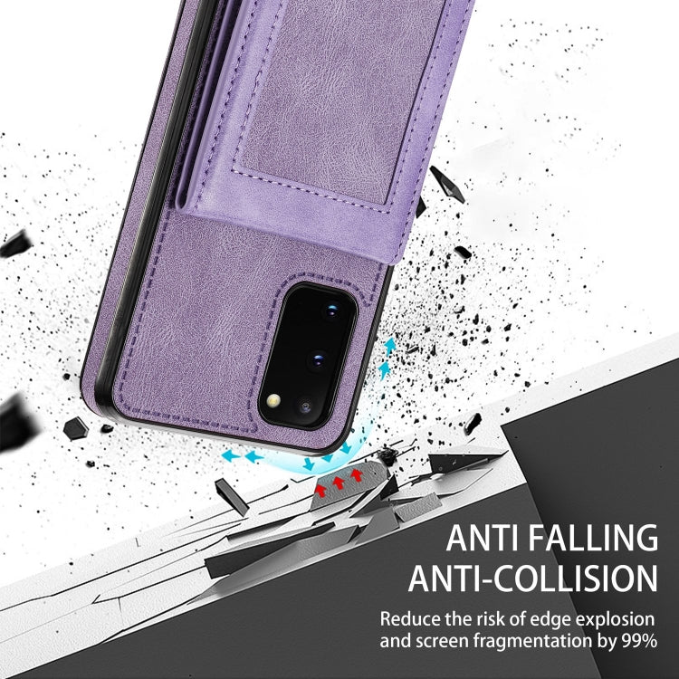 For Samsung Galaxy S20+ N.Bekus Vertical Flip Card Slot RFID Phone Case