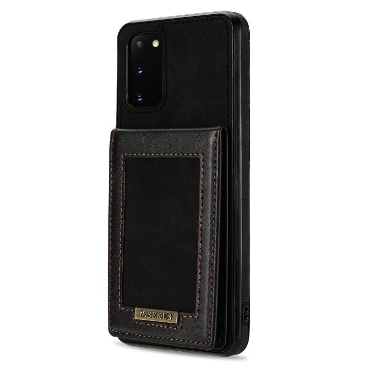 For Samsung Galaxy S20+ N.Bekus Vertical Flip Card Slot RFID Phone Case