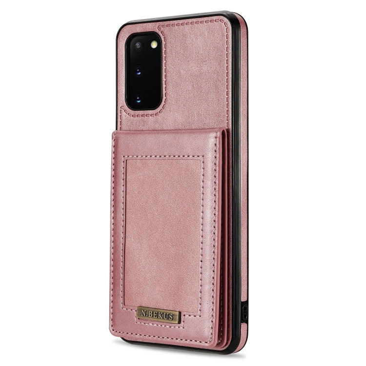 For Samsung Galaxy S20+ N.Bekus Vertical Flip Card Slot RFID Phone Case