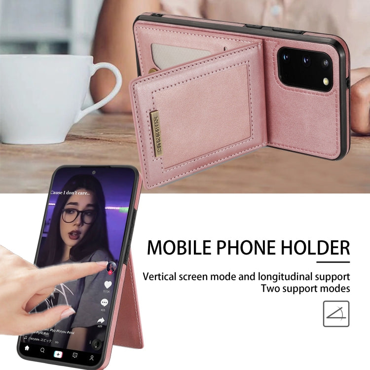 For Samsung Galaxy S20+ N.Bekus Vertical Flip Card Slot RFID Phone Case